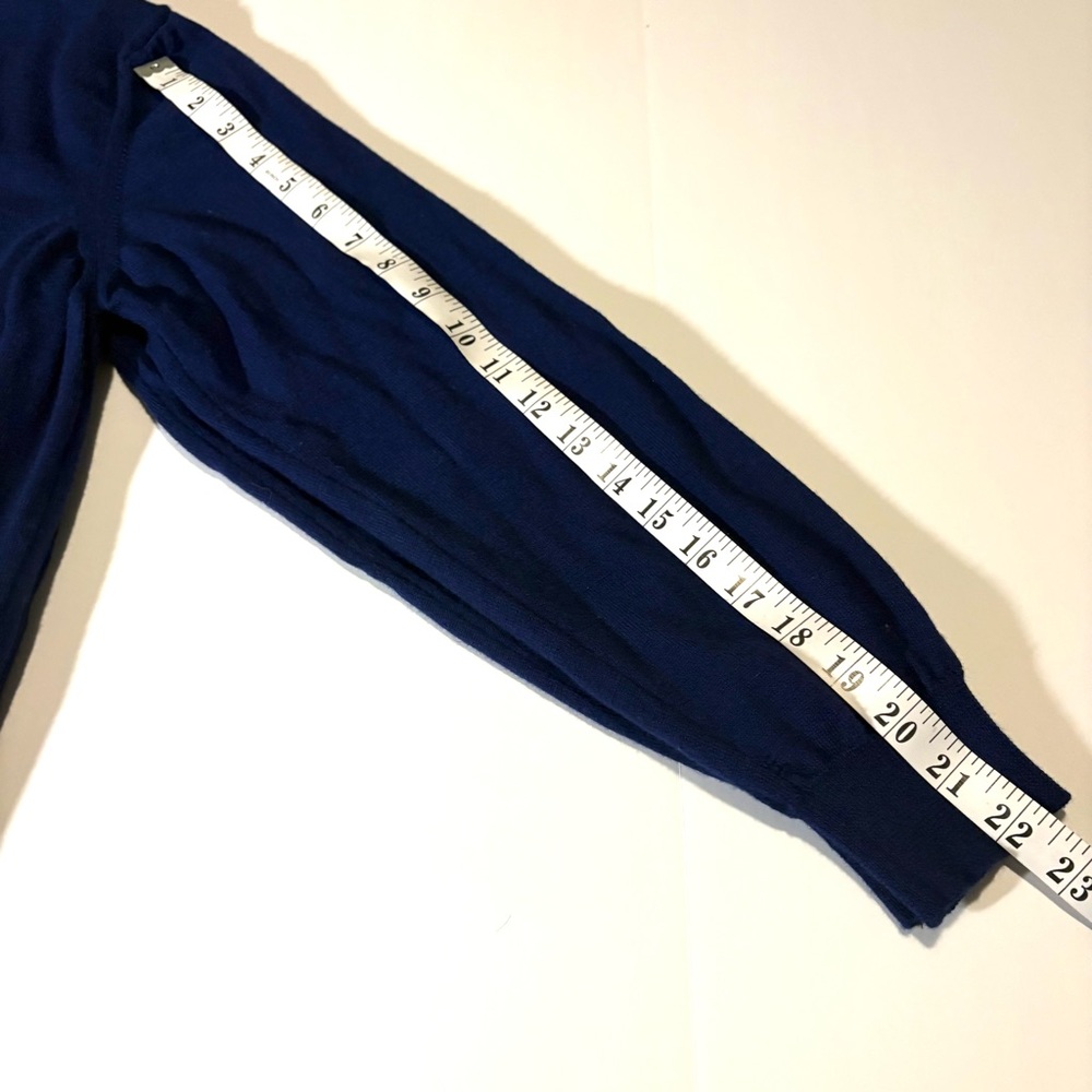 Black Brown 1826 Men's Navy Crewneck Sweater, 100% Italian Marino wool, Sz L - Picture 6 of 9